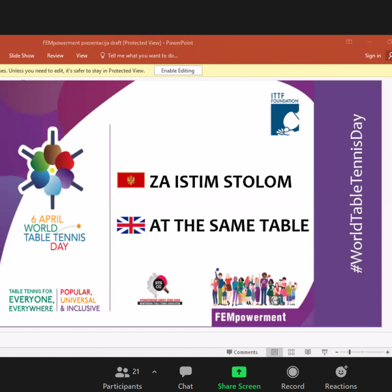 Održan seminar povodom dana stonog tenisa